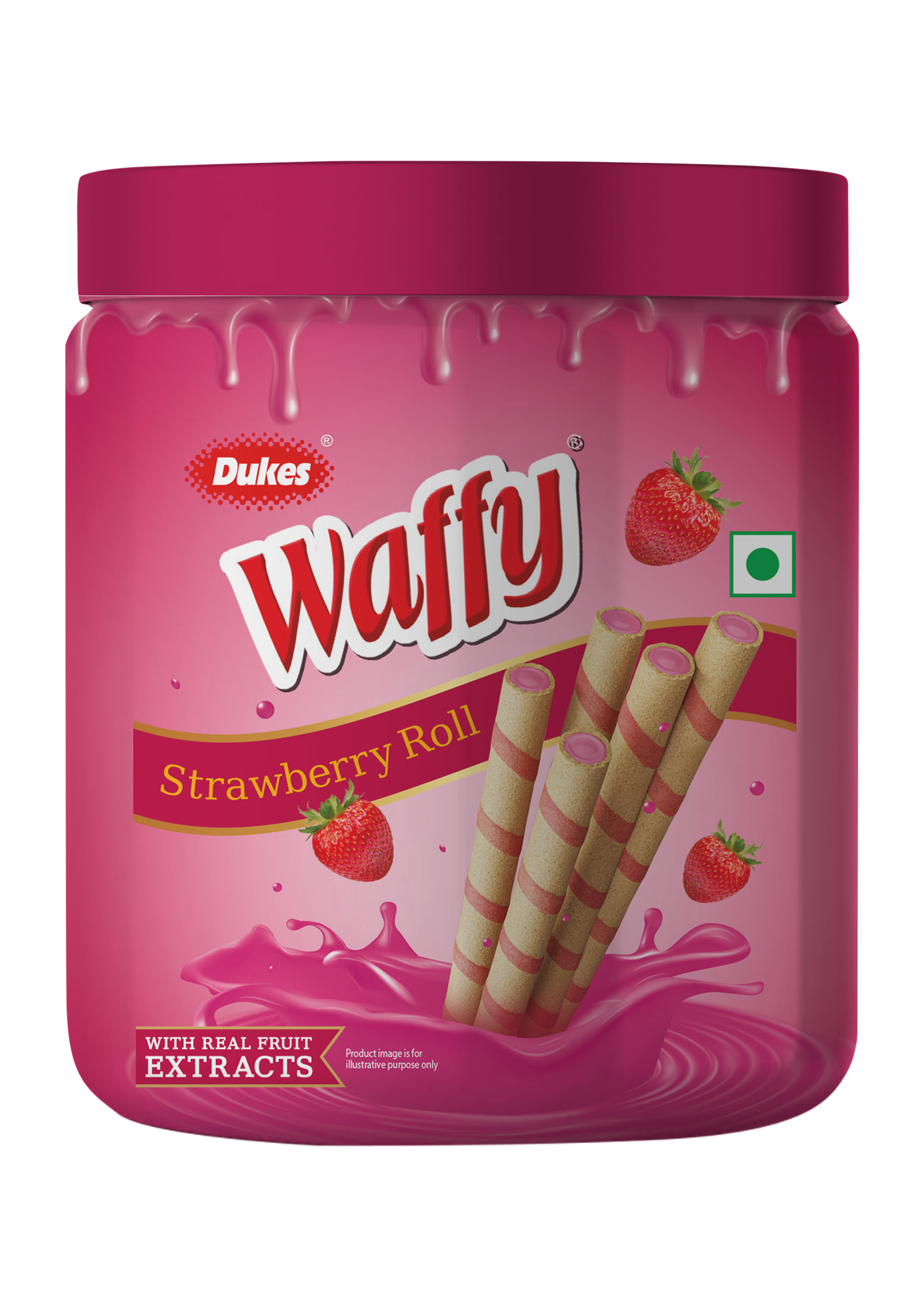 Waffy Rolls Strawberry Jar