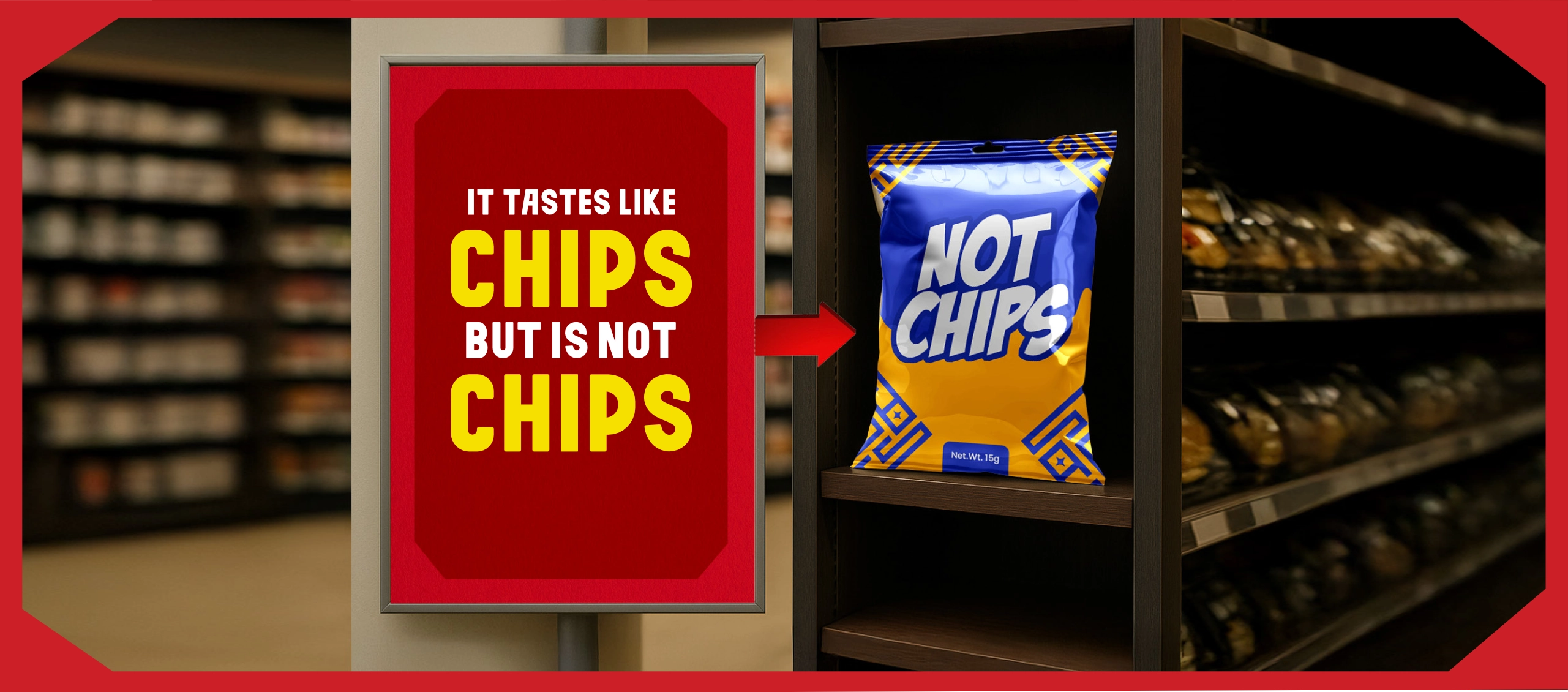 Tick Time biscuit chips front pack – crispy snack