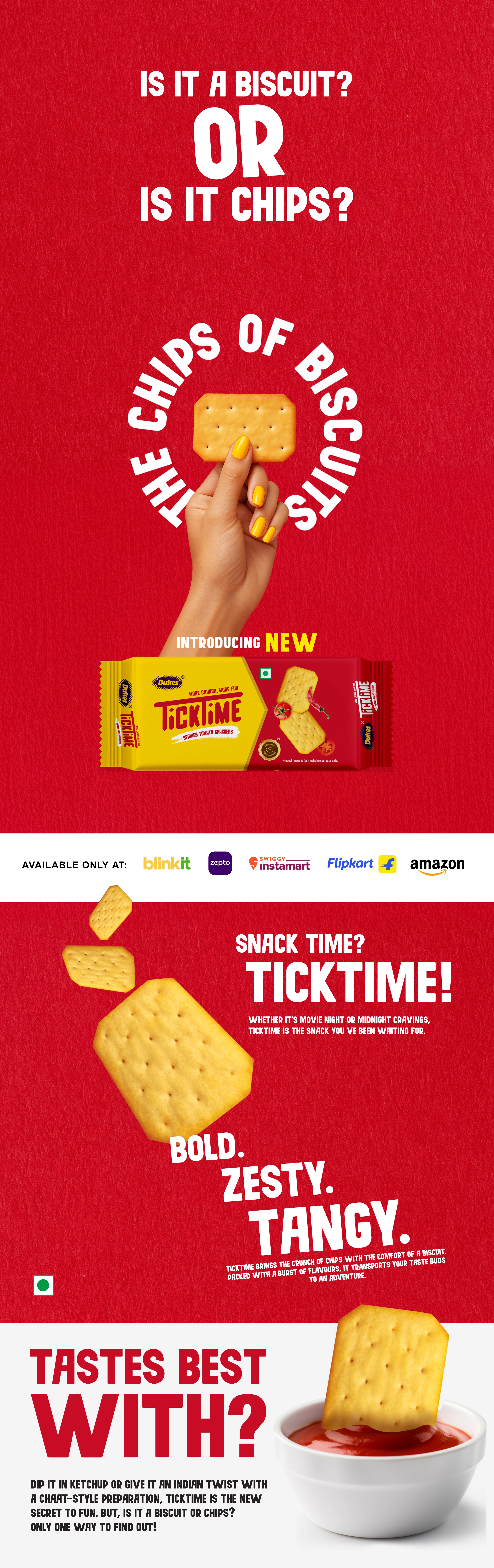 TickTime Biscuit Chips pack – Looks like a biscuit but tastes like chips