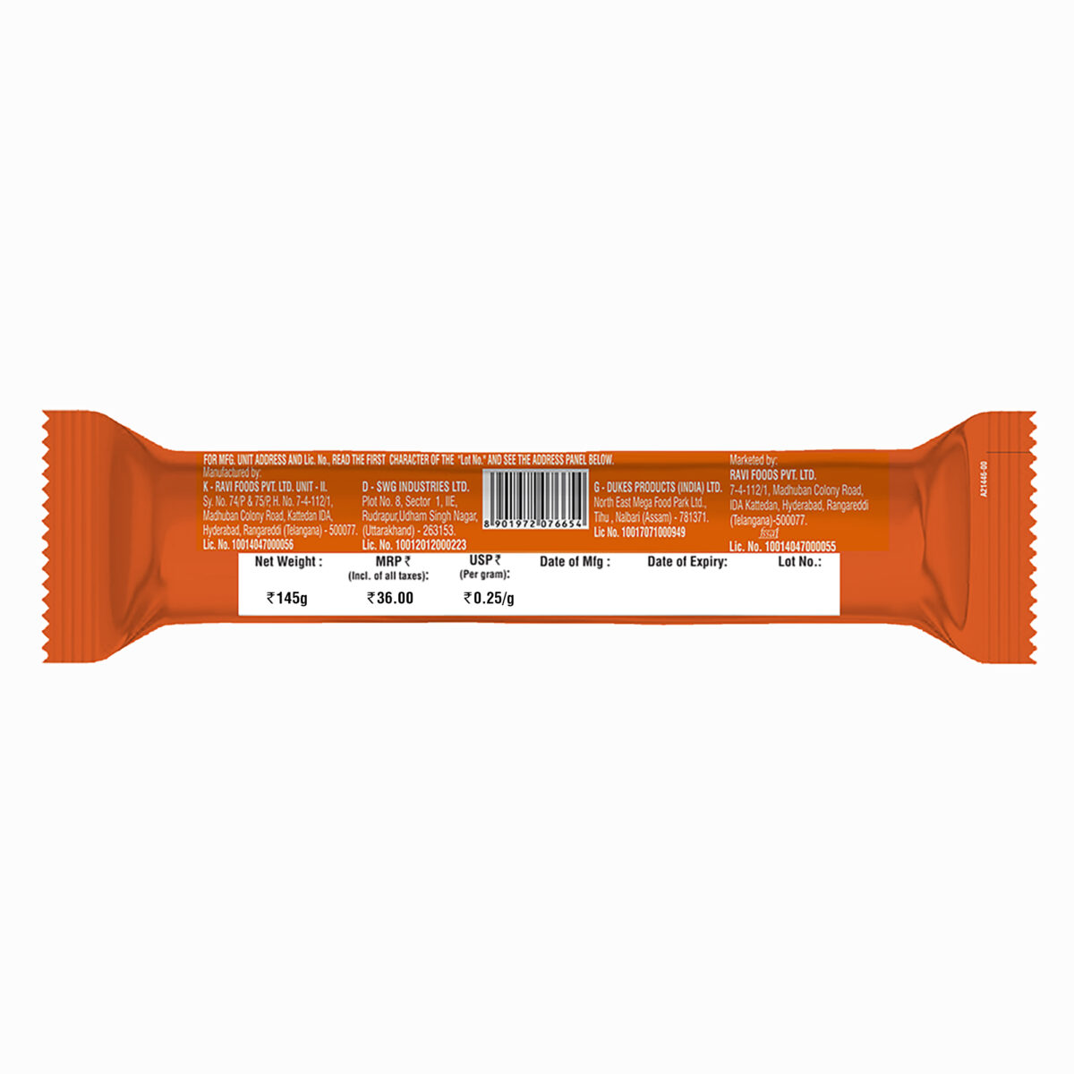 Creme 4 Fun (Orange) - Pack 4 145g | Dukes Sandwich - Biscuits - Image 3