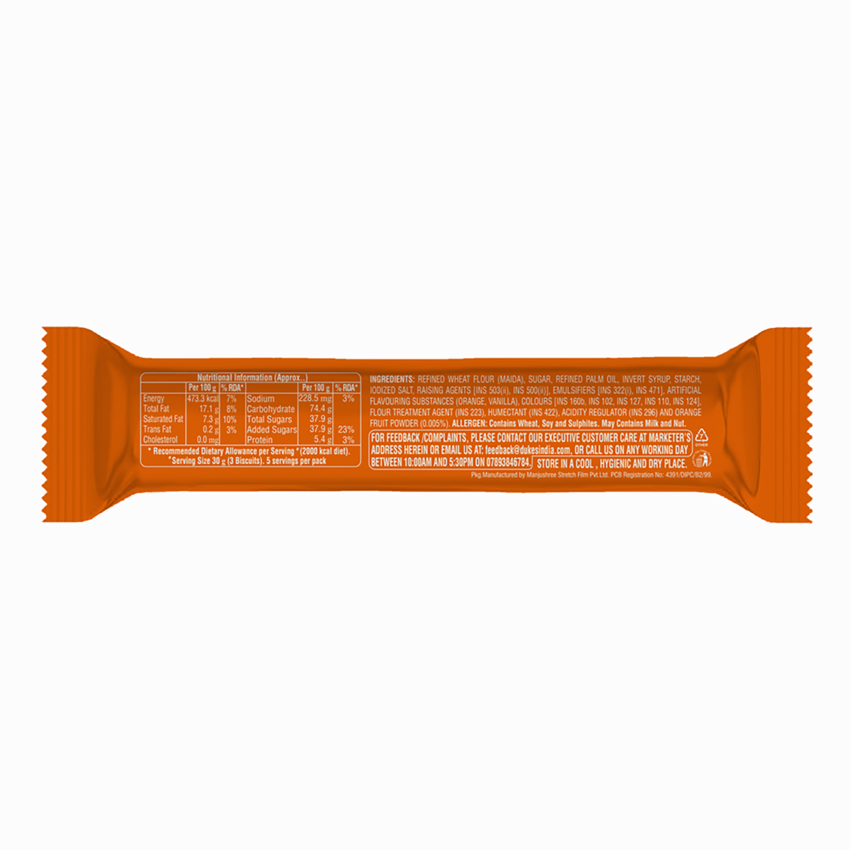 Creme 4 Fun (Orange) - Pack 4 145g | Dukes Sandwich - Biscuits - Image 4