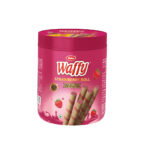 Waffy Rolls Strawbery Jar 250g | Dukes Waffer - Waffy