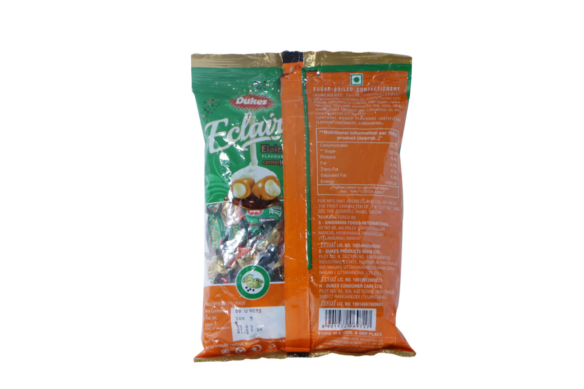 Eclairs Pb (Elachi) 200g | Dukes Confectionery - Confectionery - Image 2